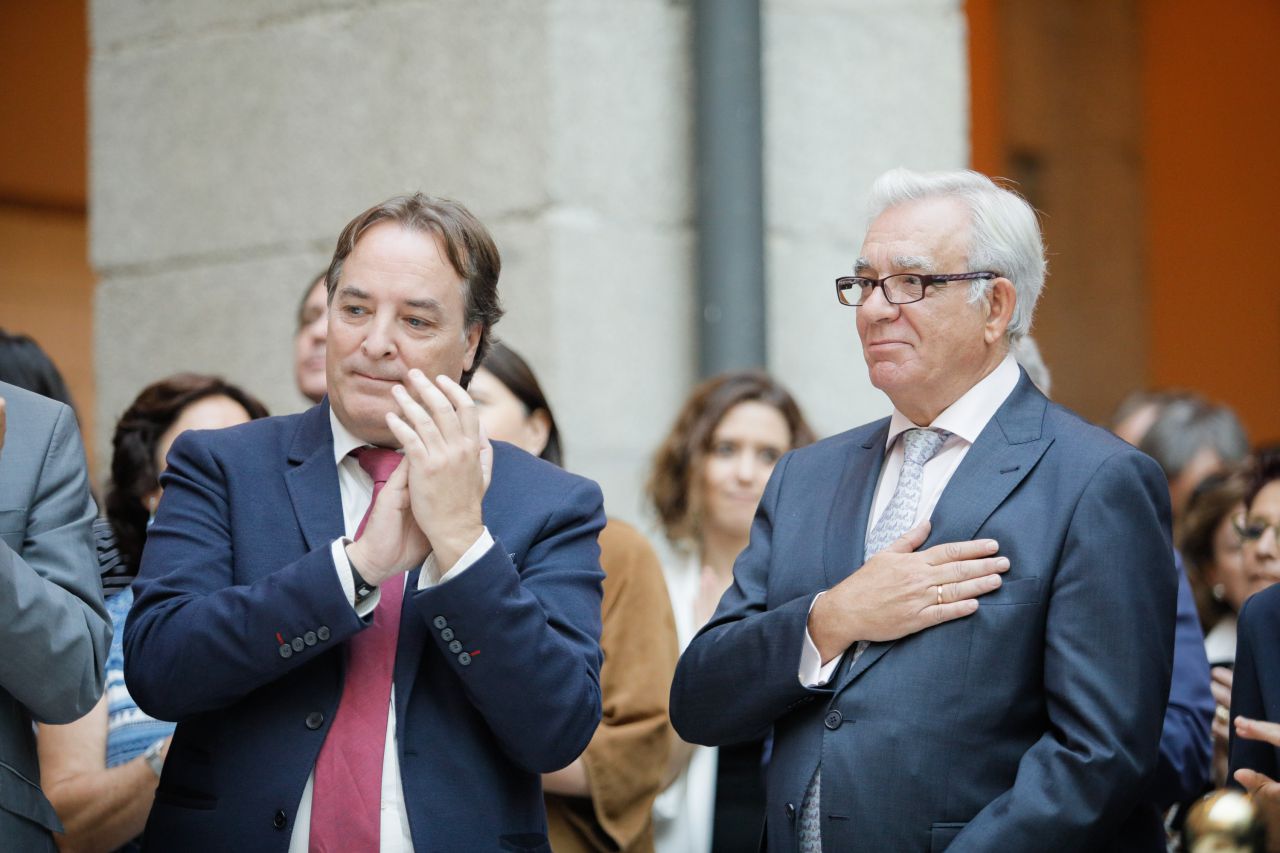 Jaime González taboada y Jesús Sánchez Martos, exconsejeros de Medio Ambiente y Sanidad de la Comunidad de Madrid.