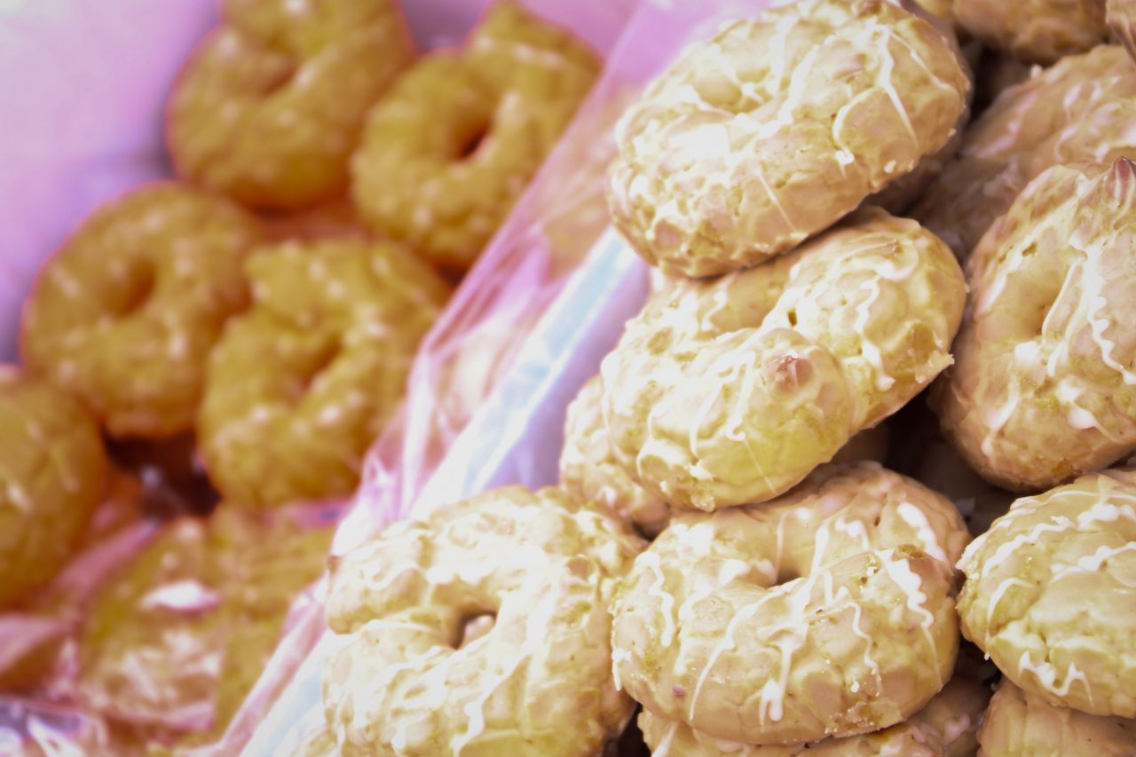 Rosquillas, comida típica de la festividad del 15 de mayo. 