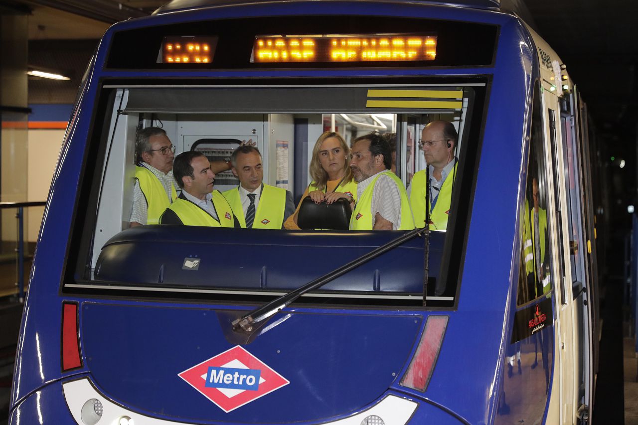 Simulacro de incendios en el Metro de Madrid. 
