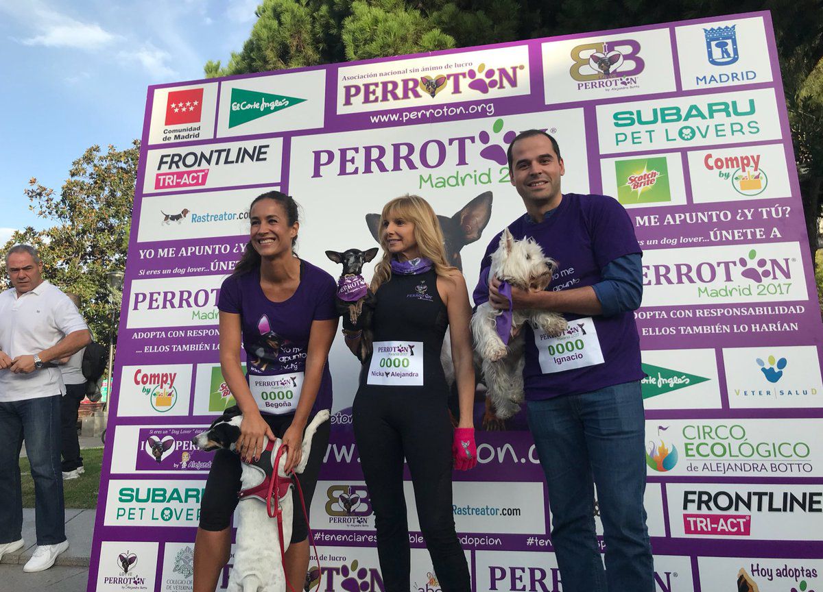 Ignacio Aguado y Begoña Villacís participan en la Perrotón Madrid 2017