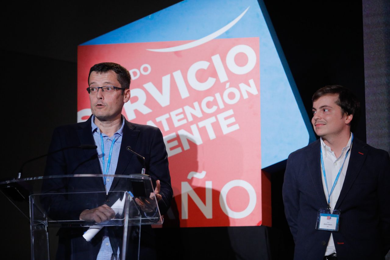 Elegido Servicio de Atención al Cliente del Año 2018 en la categoría de Retail Especializado: IKEA.Recogen el premio Alberto Vázquez y Juan Carlos Molina, Country CSC Manager y CSC Manager de IKEA.