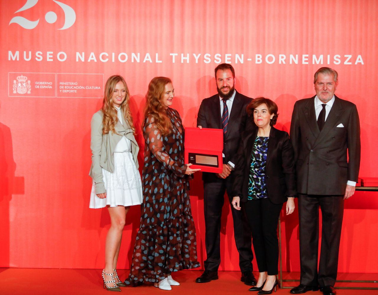 Reconocimineto a los hijos del barón Thyssen, Francesca de Habsburgo-Lorena y Borja Thyssen. 