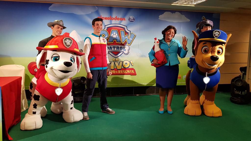 Imágenes de la presentación de La Patrulla Canina en vivo “Carrera al Rescate”