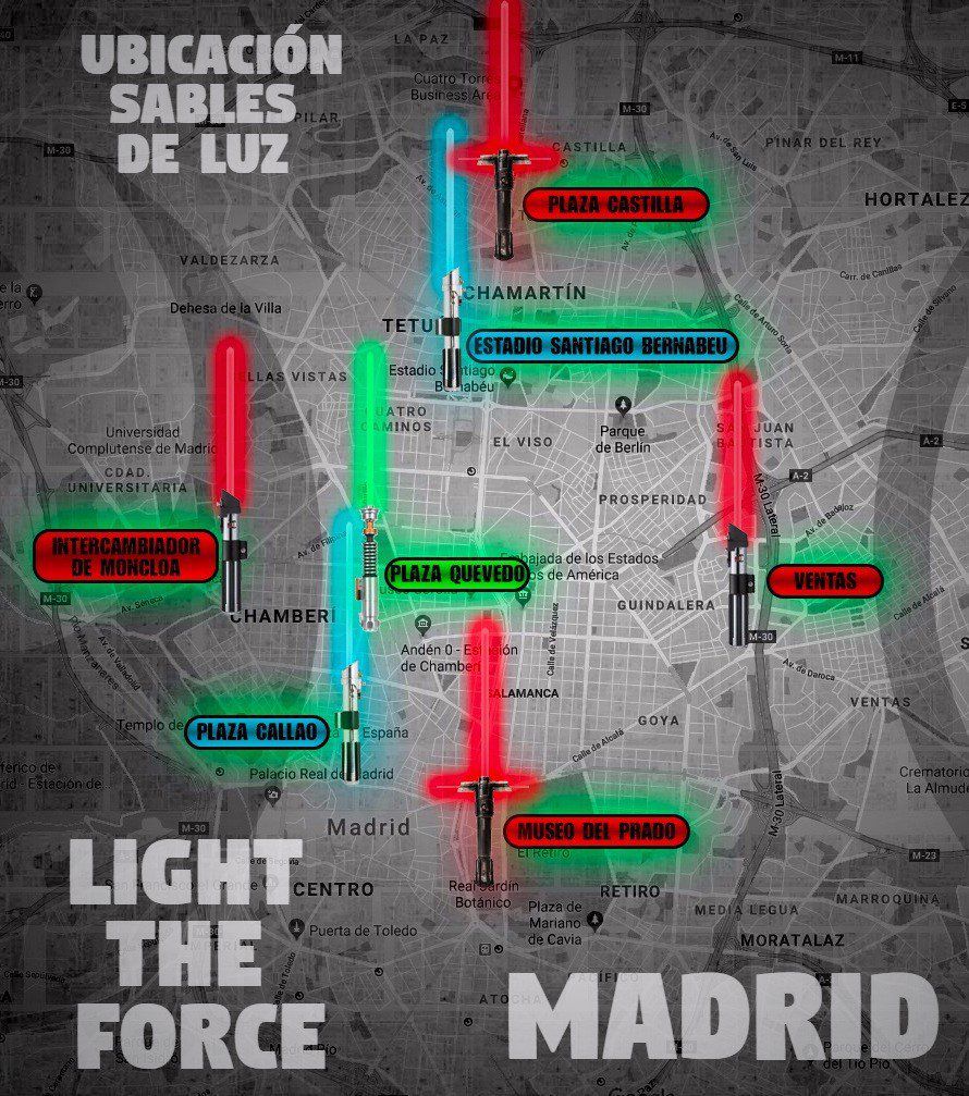 Espadas láser en Madrid