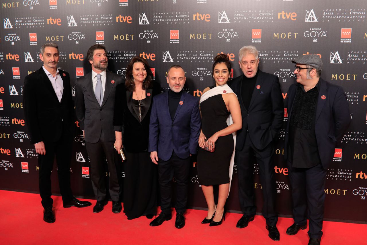 Elenco de El Autor con Javier Gutiérrez nominado al Goya a mejor actor protagonista.