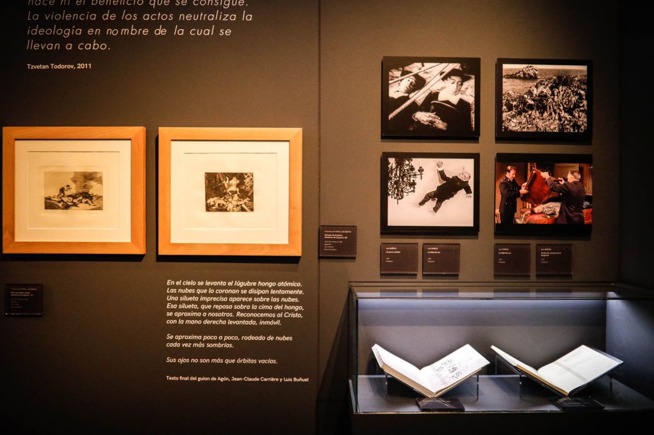 La muestra, comisariada por Amparo Martínez y José Ignacio Calvo, pone de manifiesto el enorme potencial creador de los dos aragoneses y analiza el espíritu crítico y curioso que les pemitió explporar posibilidades del arte para cuestionr la realidad de sus propios contextos históricos.