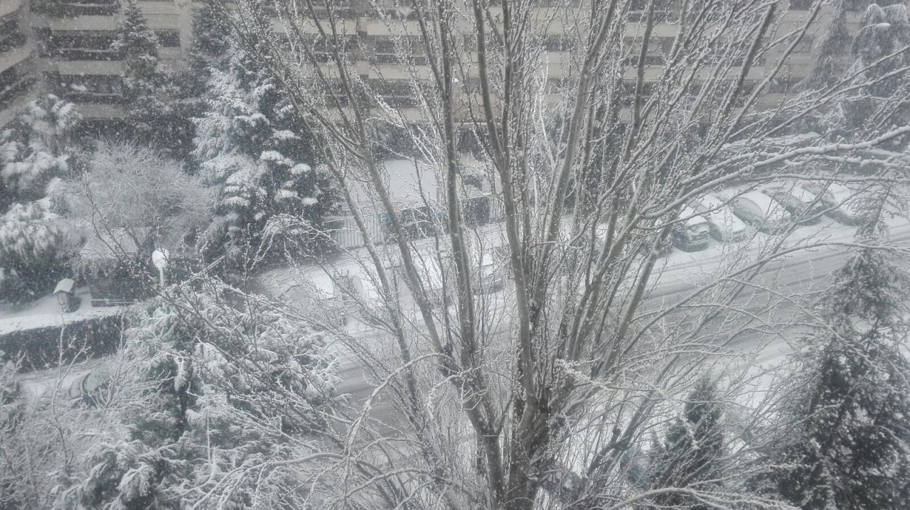 Nieve en Madrid
