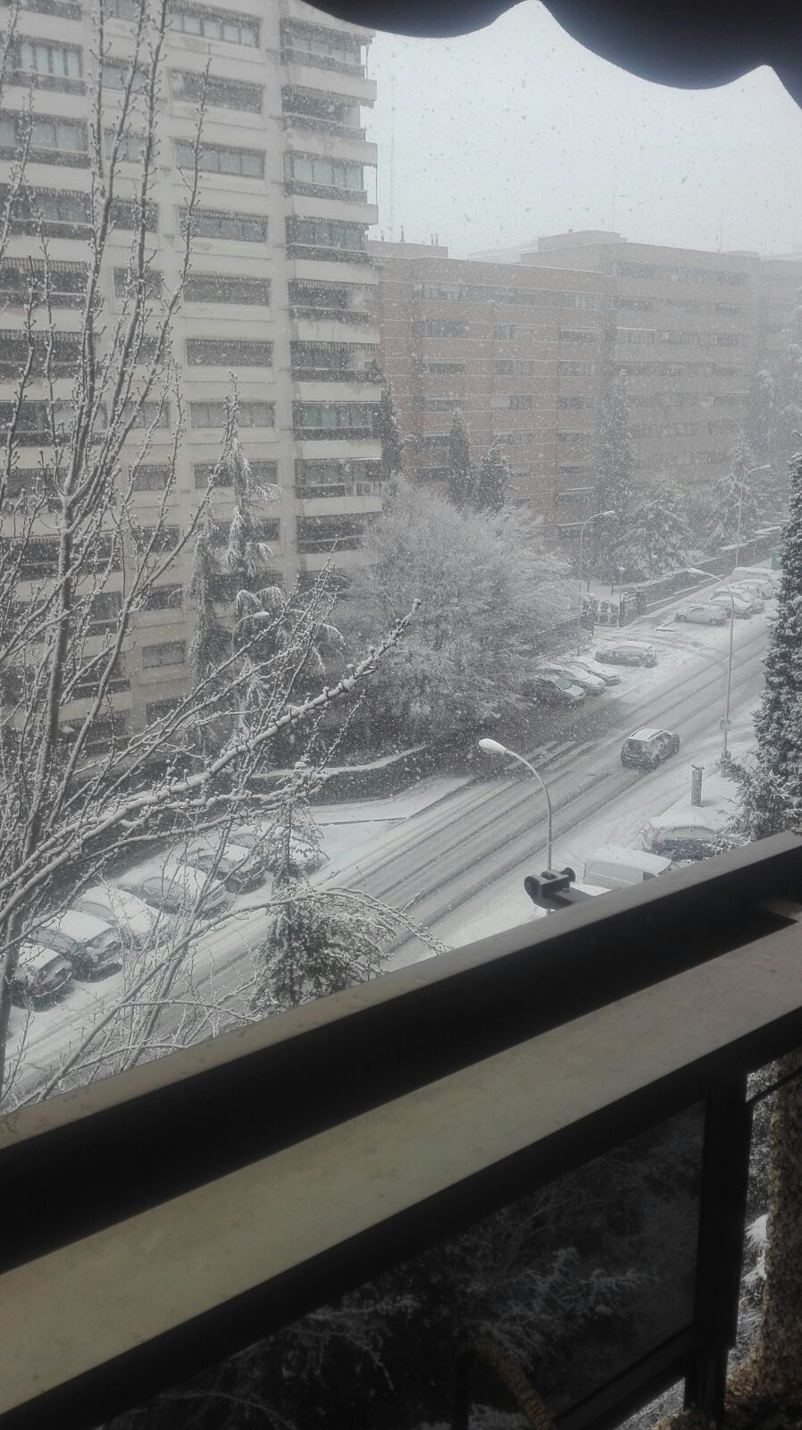 Nieve en Madrid