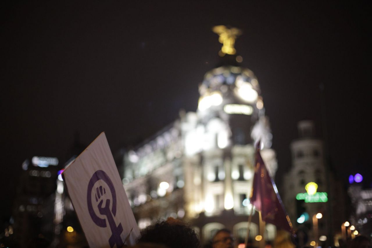 Manifestación feminista que recorre las principales calles de la capital.