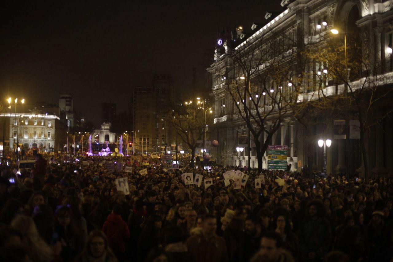 Manifestación feminista que recorre las principales calles de la capital.
