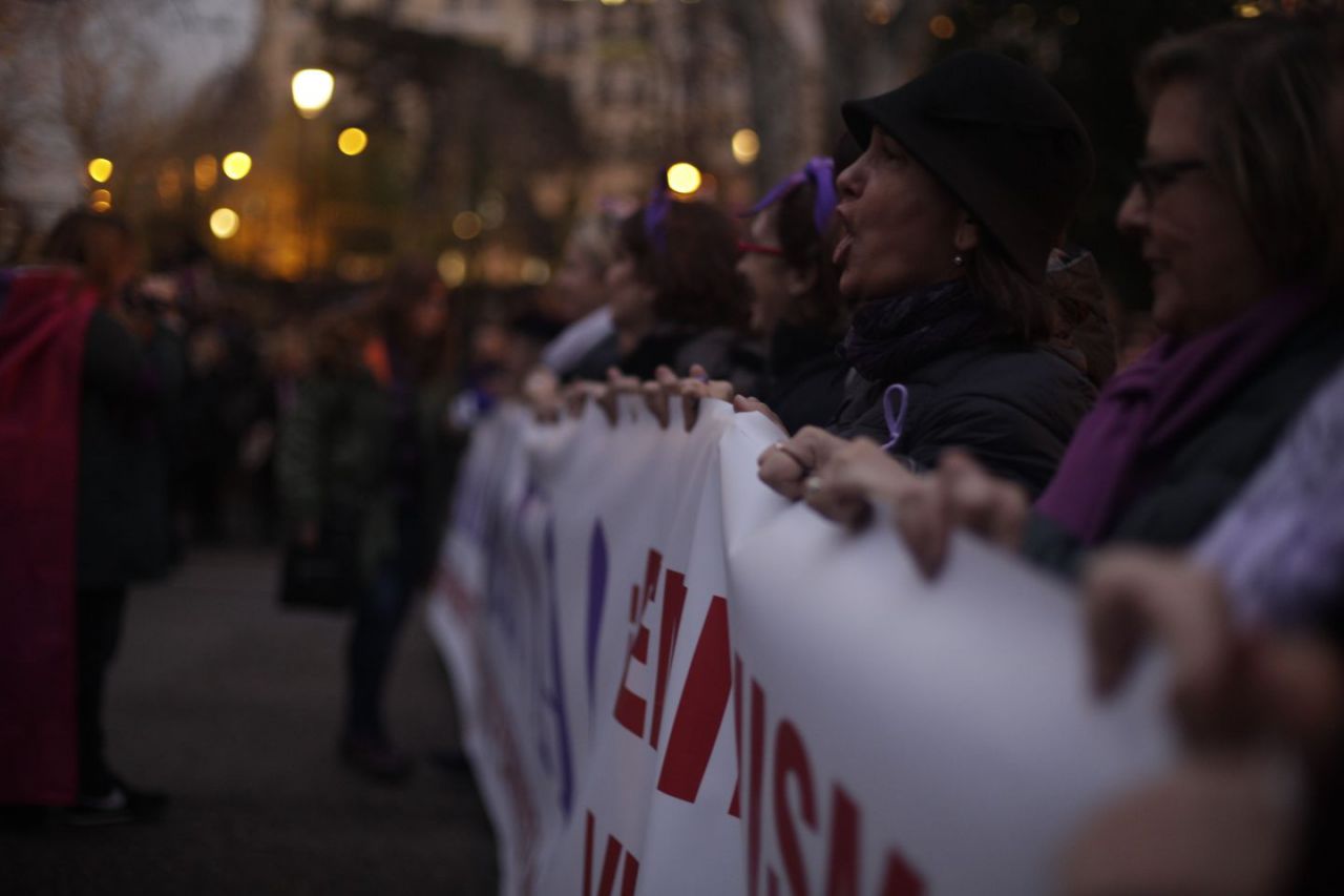 Manifestación feminista que recorre las principales calles de la capital.
