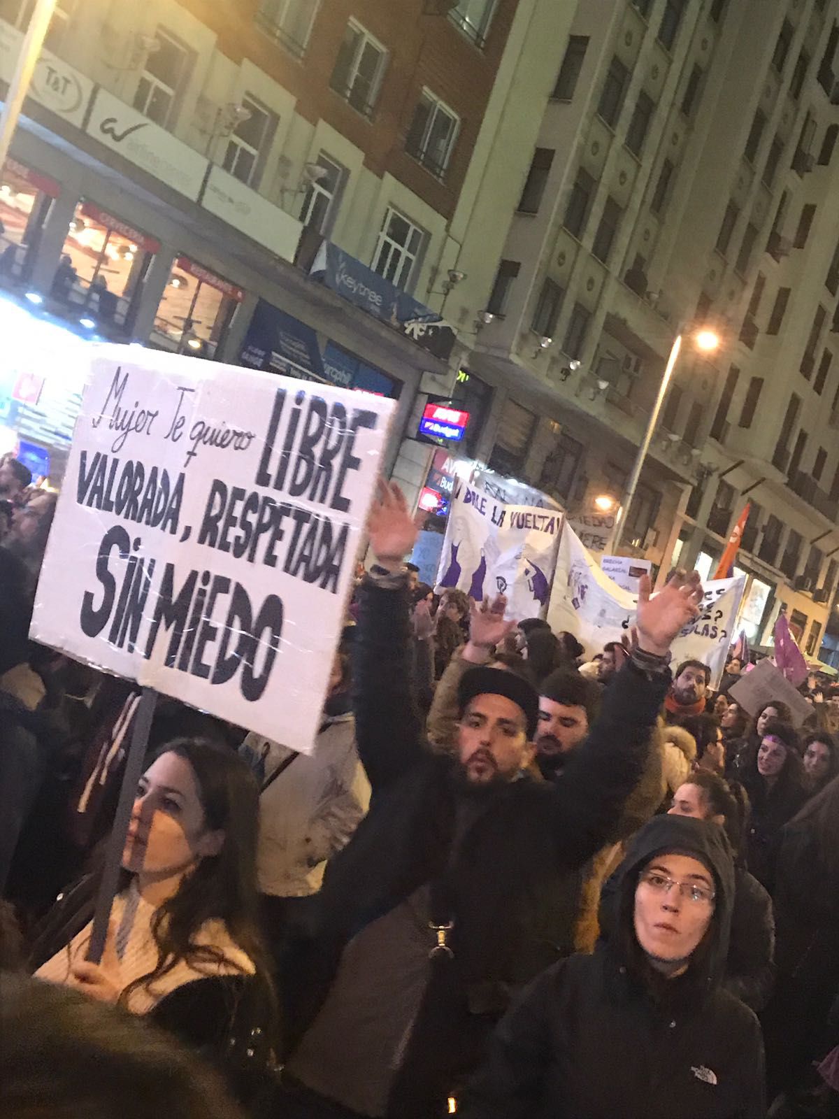 Manifestación histórica en la Gran Vía en busca de la igualdad real.