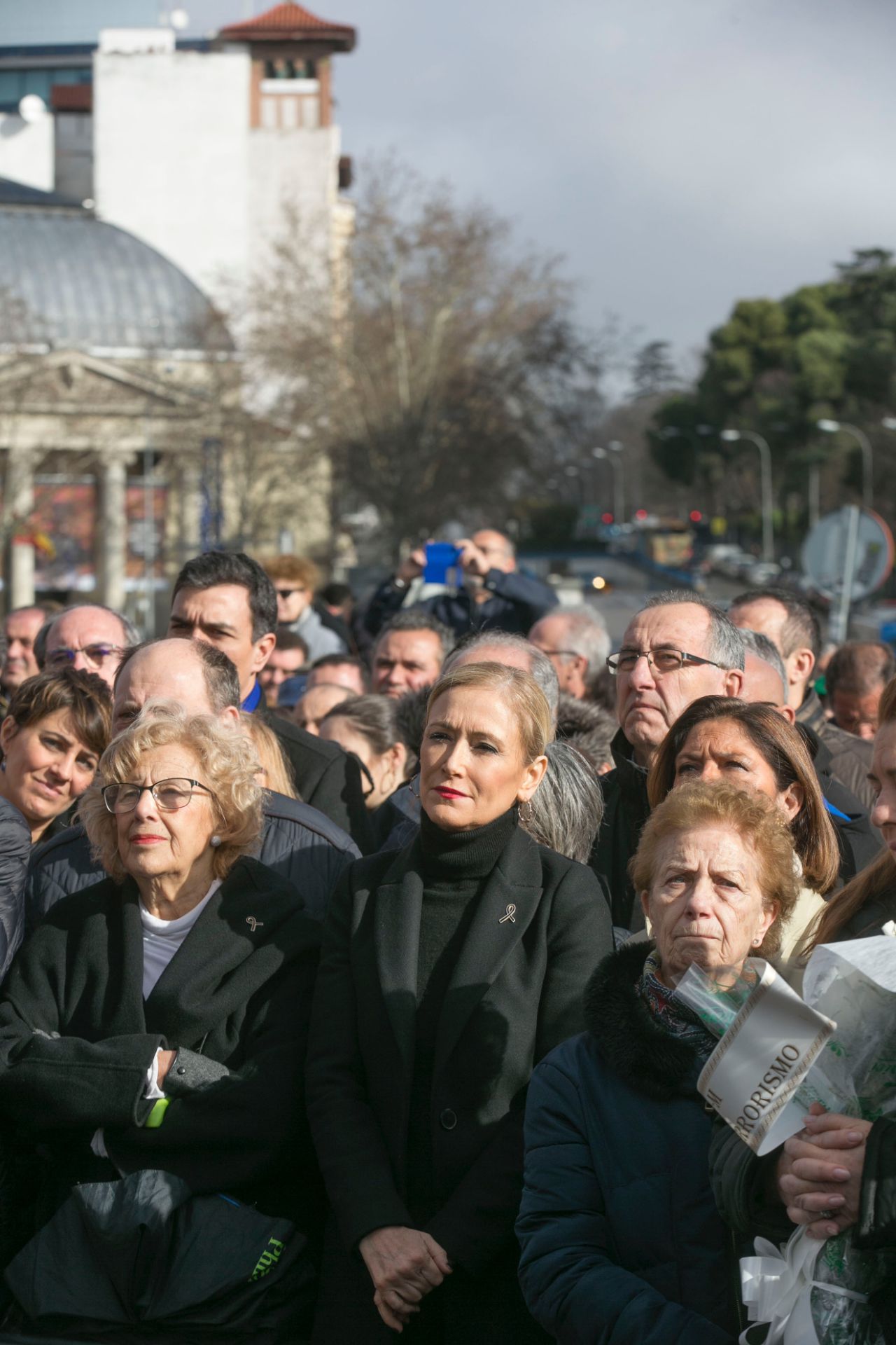 Ofrenda florar en la estación de Atocha como homenaje a las víctimas del 11M