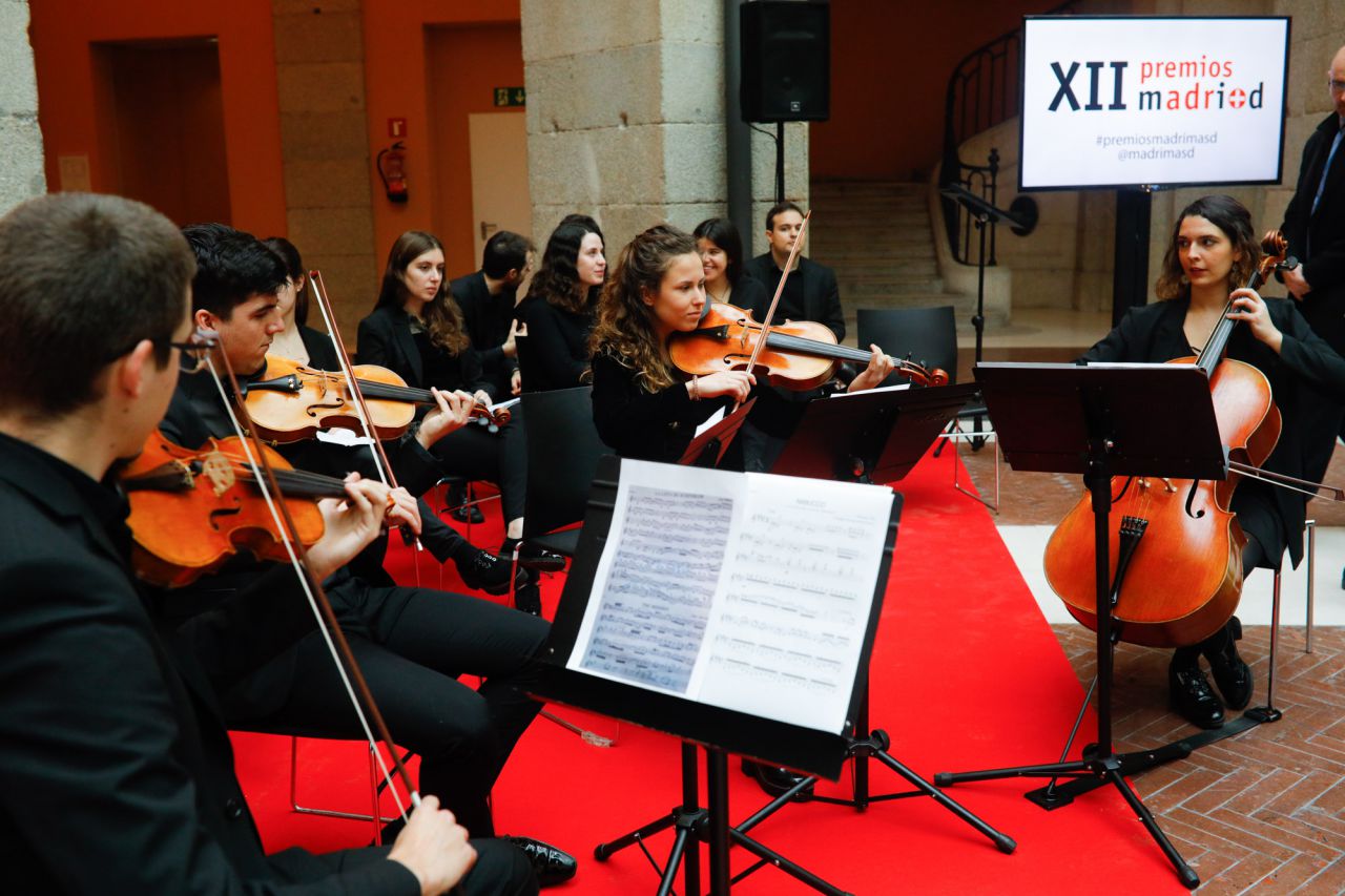 El cuarteto de cuerda de la universidad Alfonso X el Sabio ha actuado en el acto.