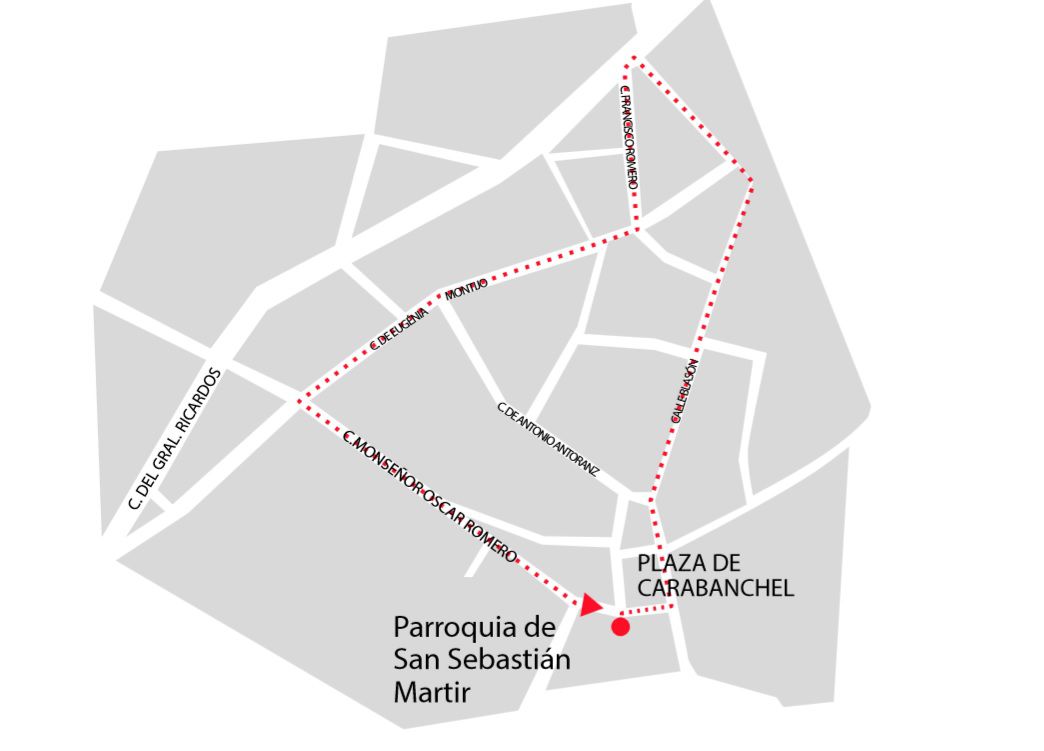 VIERNES SANTO - 21 horas
Imágenes: Jesús Nazareno Nuestra Señora de los Dolores La Piedad Santísimo Cristo de La Misericordia y del Perdón Santísimo Cristo Yacente Nuestra Señora de la Soledad

Organización: Hermandad de Santiago Apóstol, Hermandad de San José, Congregación del Carmen y del Santísimo Cristo Yacente y Grupo de devociones populares.