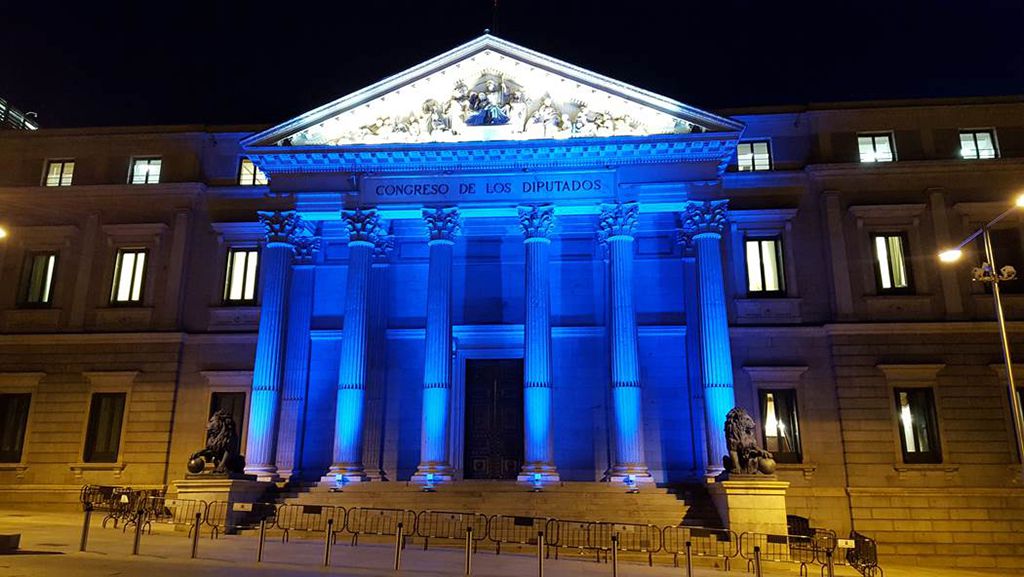 El Congreso de los Diputados en el Día del Autismo de 2017