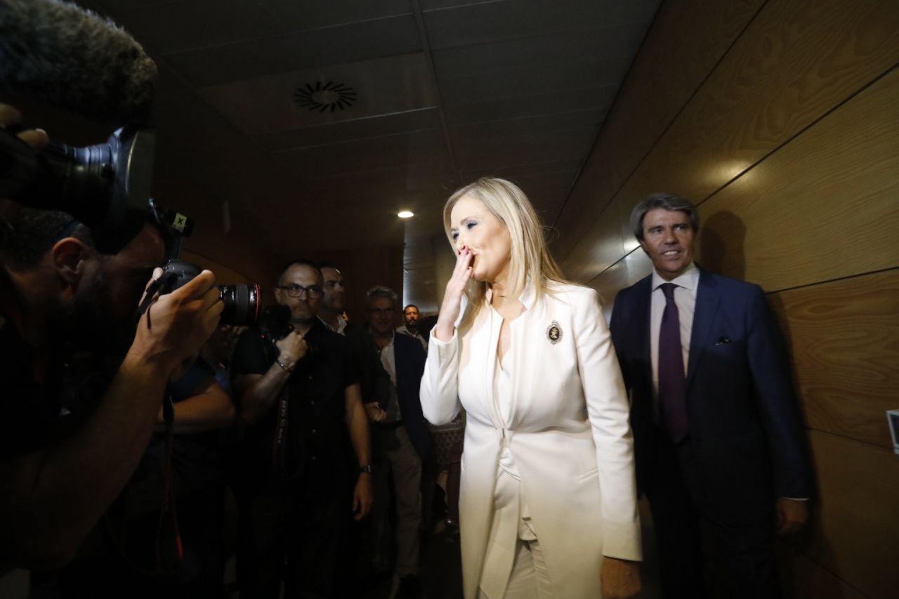 Comparecencia de la presidenta de la Comunidad de Madrid, Cristina Cifuentes, en la comisión de investigación de la corrupción en la Asamblea de Madrid.