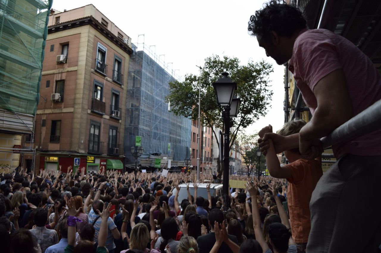 Cientos de personas se manifiestan en Madrid para protestar por la condena a La Manada.