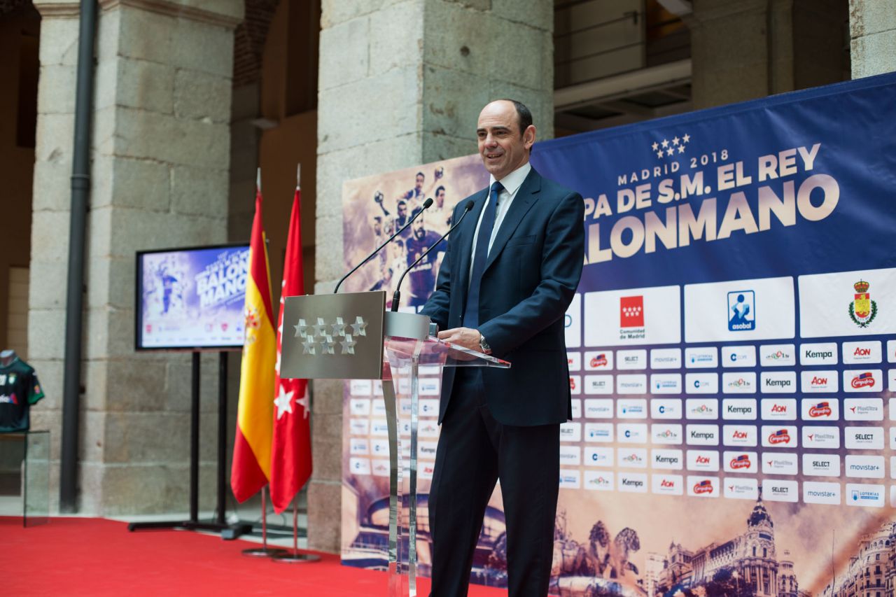 José Javier Hombrados, presidente de la Real Federación Española de Balonmano.