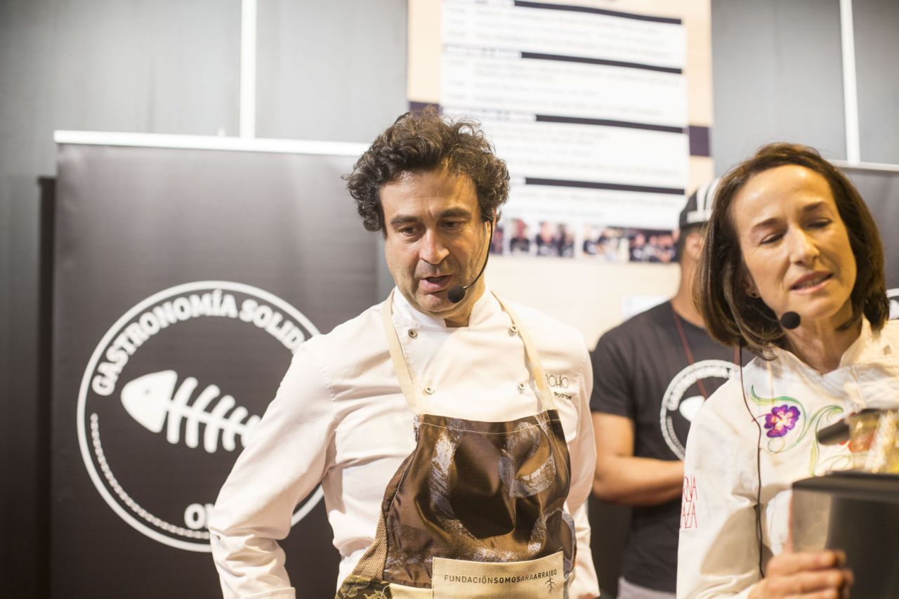 Pepe Rodríguez, uno de los cocineros del evento, famoso por su paso por ser jurado del programa de Masterchef.