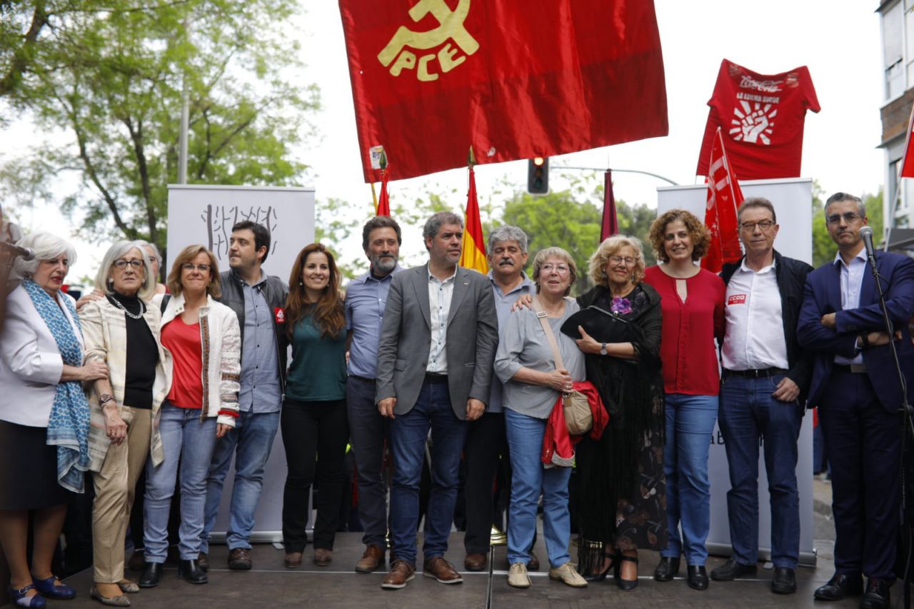 Paca Sauquillo, Purificación Causapié, Álvaro Aguilera, Esther López, Mauricio Valiente, Unai Sordo, los hijos de Marcelino Camacho, Manuela Carmena, Esther Gómez, Jaime Cedrún y un vocal vecino del PP de Carabanchel.