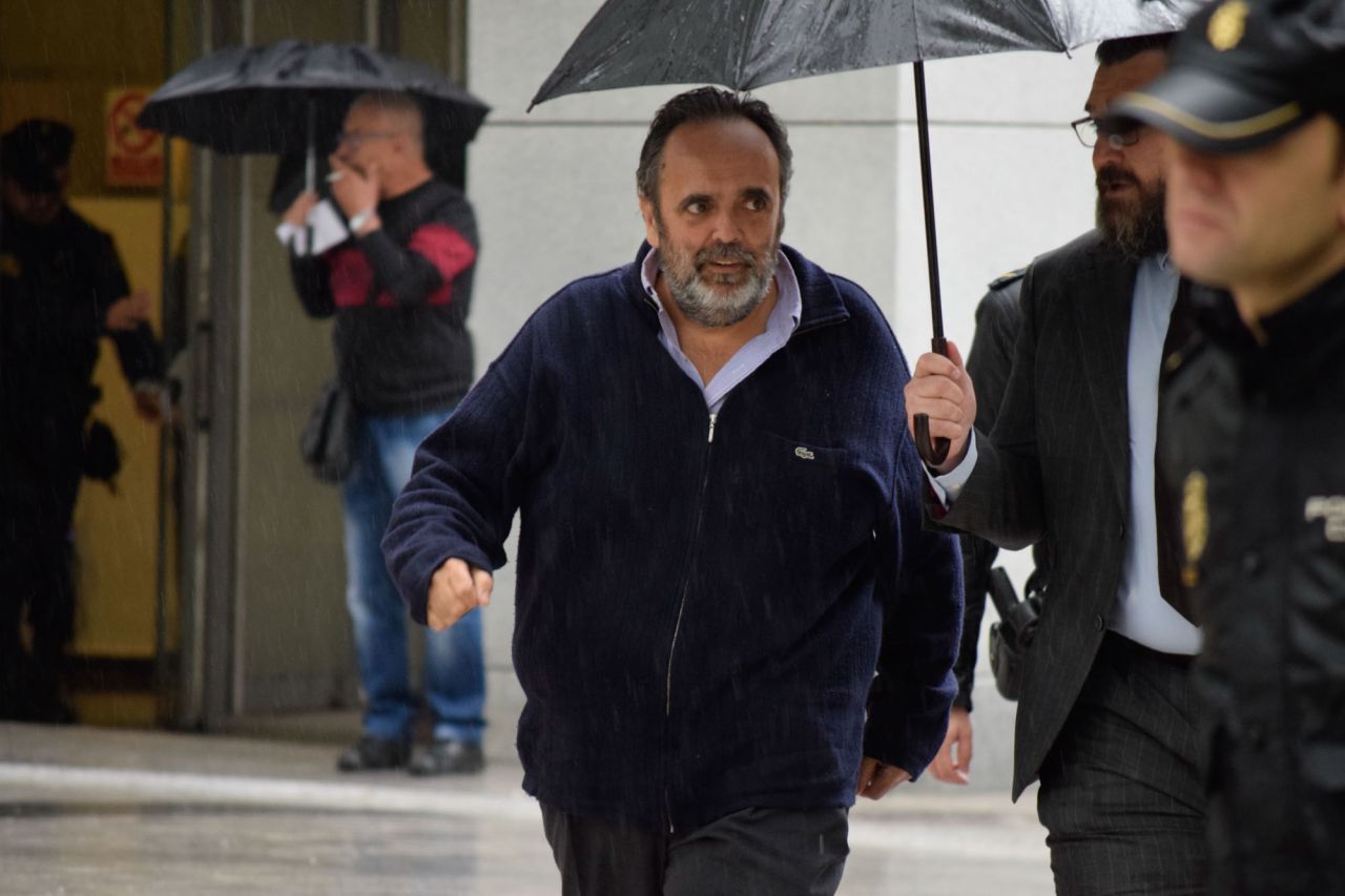 Guillermo Ortega Alonso, exalcalde de Majadahonda, a su llegada a la Audiencia Nacional por el caso Gürtel.