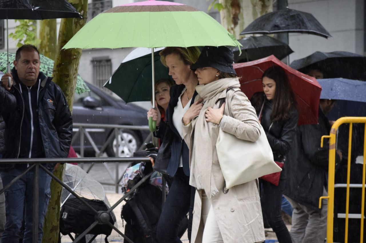 Rosalía Iglesias, esposa de Luis Bárcenas, a su llegada a la Audiencia Provincial de Madrid
