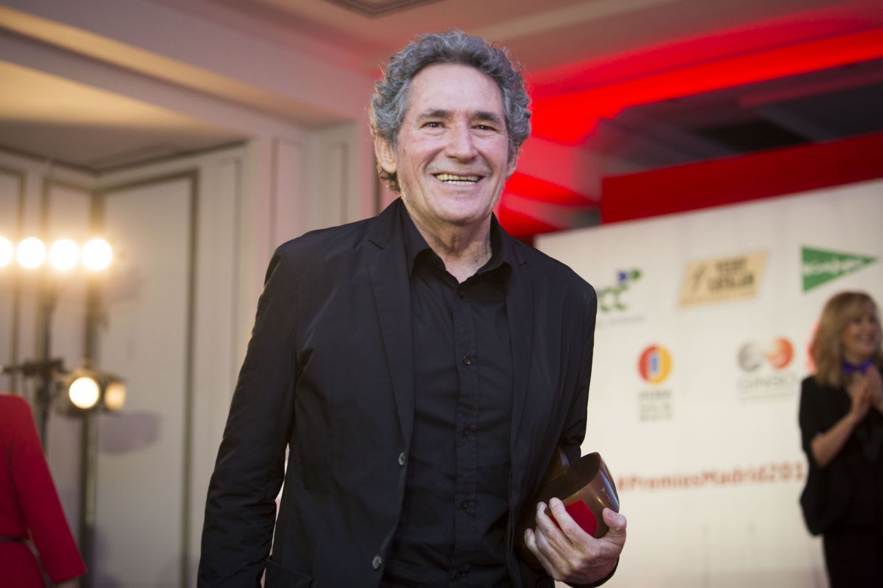 Miguel Ríos, tras recoger el galardón a Toda una vida.