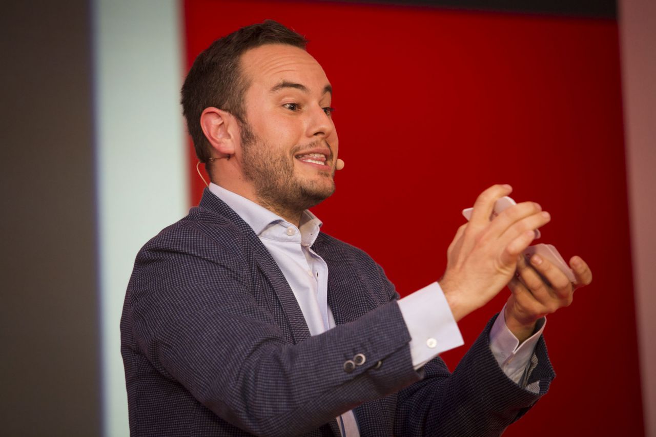 Jorge Blass en un momento de la gala de los Premios Madrid.