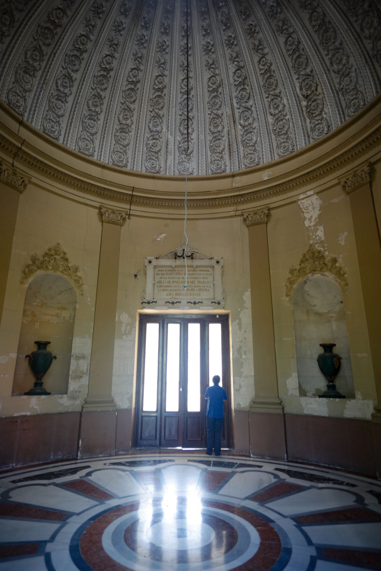 Vestíbulo principal del Palacio Nuevo.