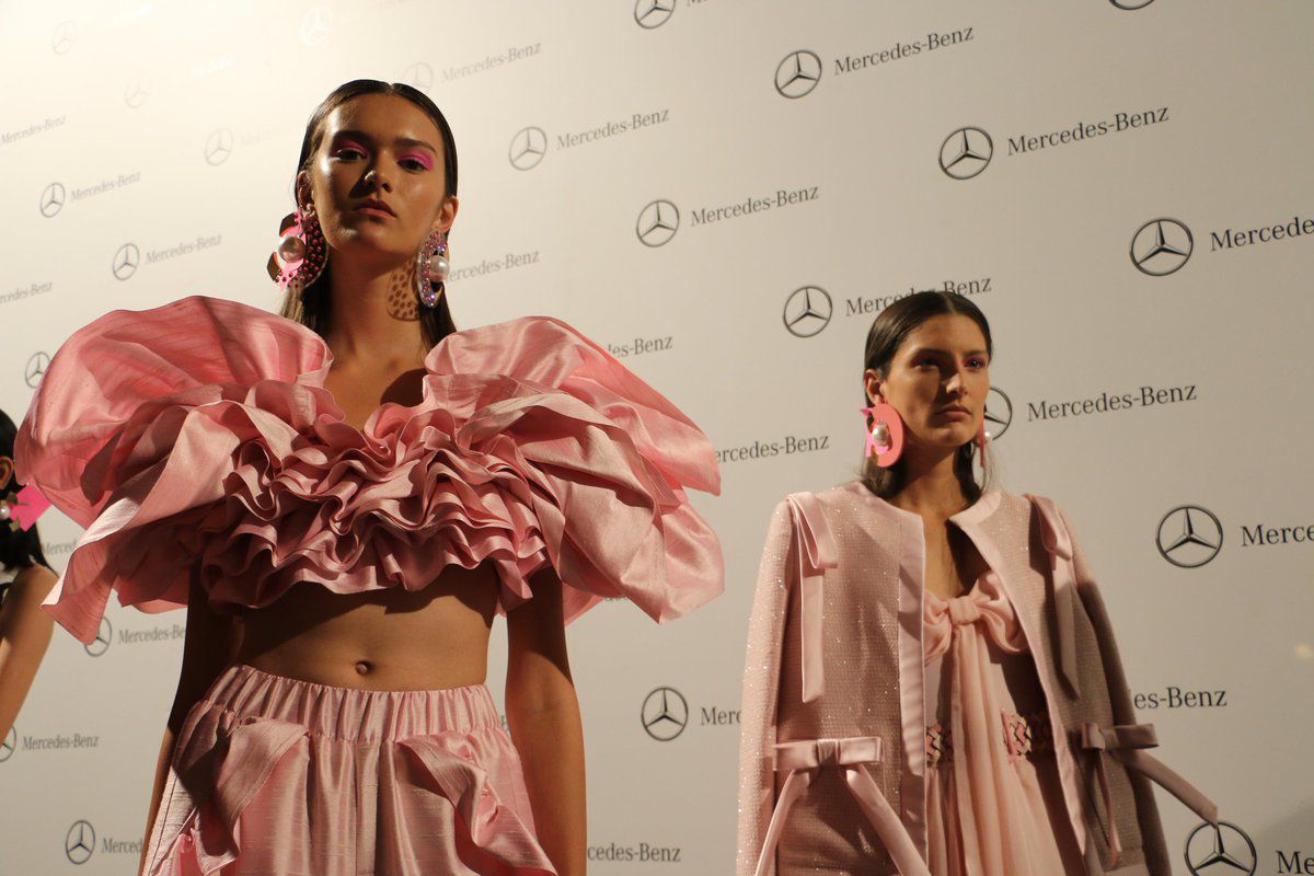 Desfile de María Escoté en la 58º edición de la Mercedes Benz Fashion Week Madrid.