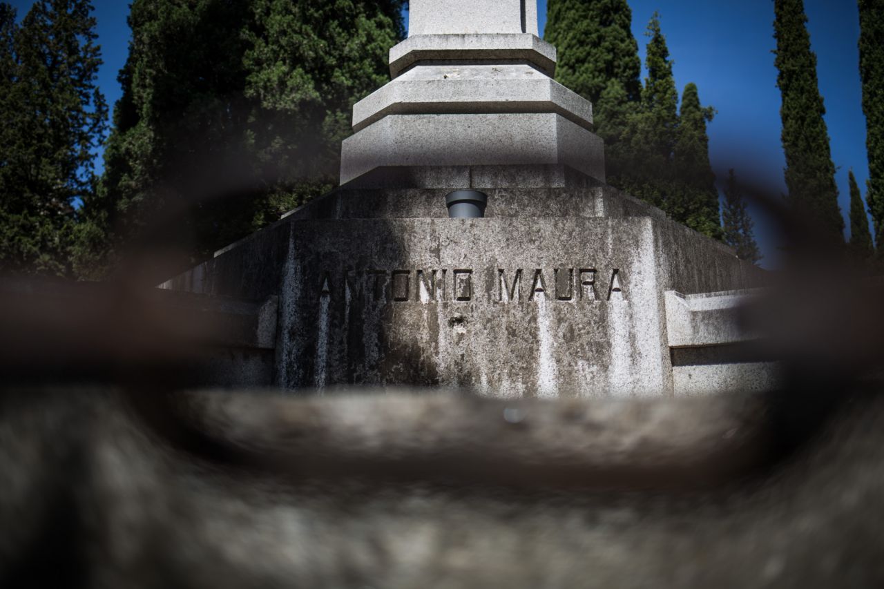 Antonio Maura es una de las muchas personalidades del siglo XIX que reposa en el cementerio de San Isidro. 