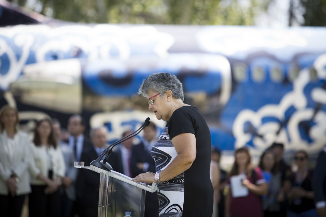 Pilar Vera, presidenta de la Asociación de Afectados del Vuelo JK5022.