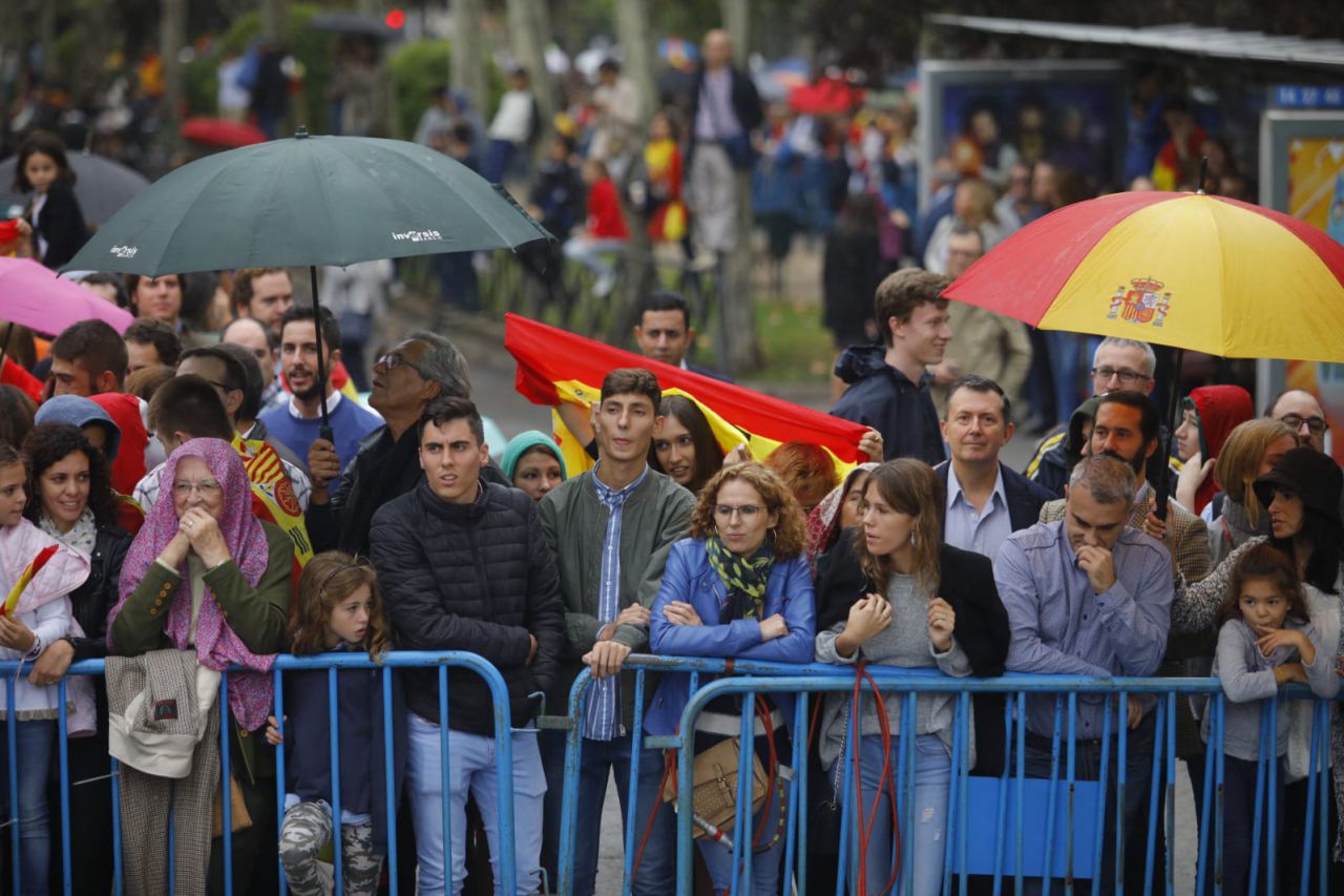 La lluvia ha obligado a cancelar el desfile aéreo