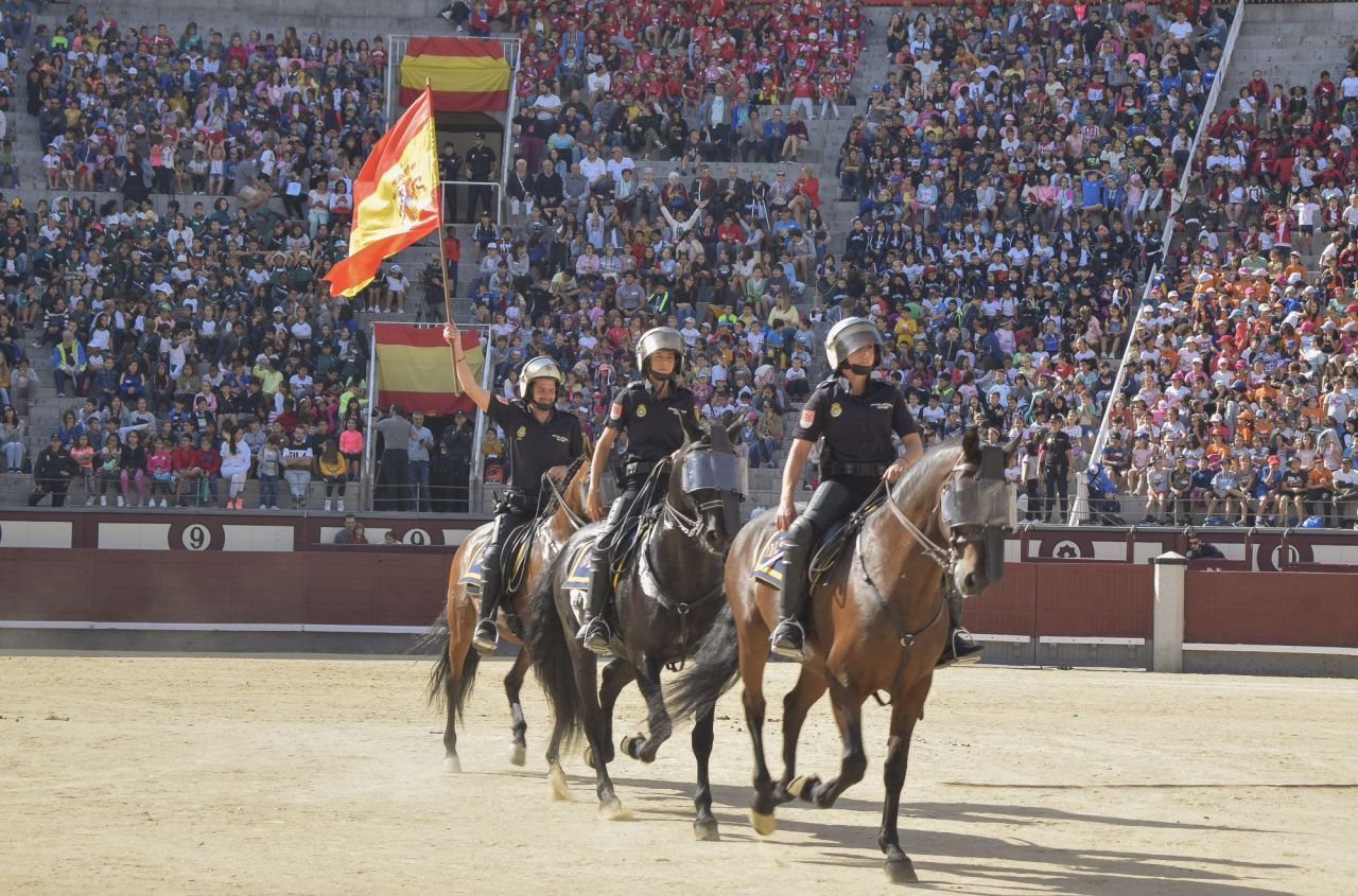 X edición unidades policiales celebrada en la Plaza de toros de las Ventas