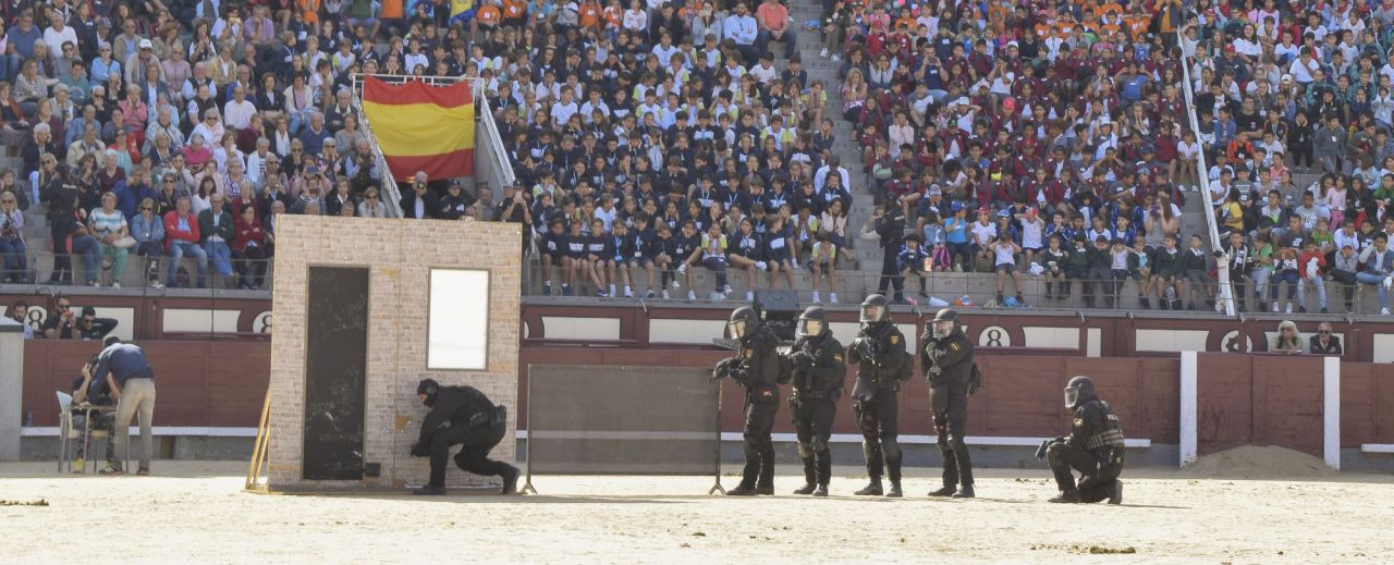 X edición unidades policiales celebrada en la Plaza de toros de las Ventas