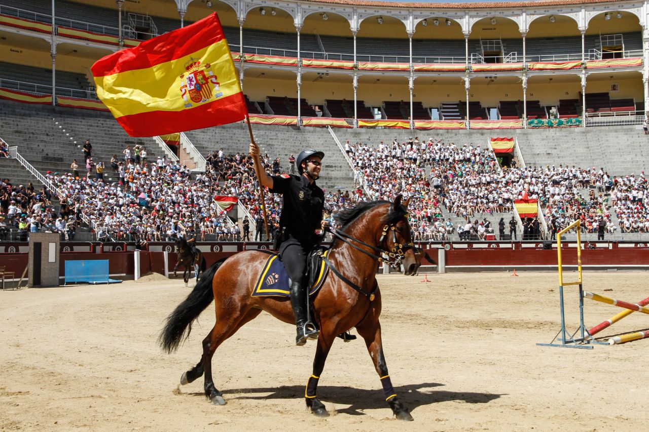 Caballos de la Policía Nacional.
