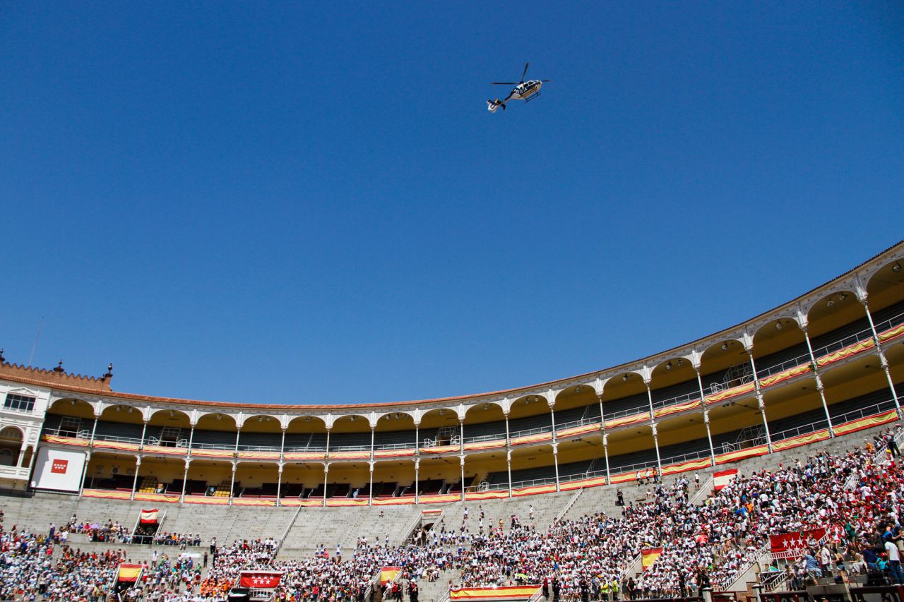 Helicóptero de la Policía Nacional.