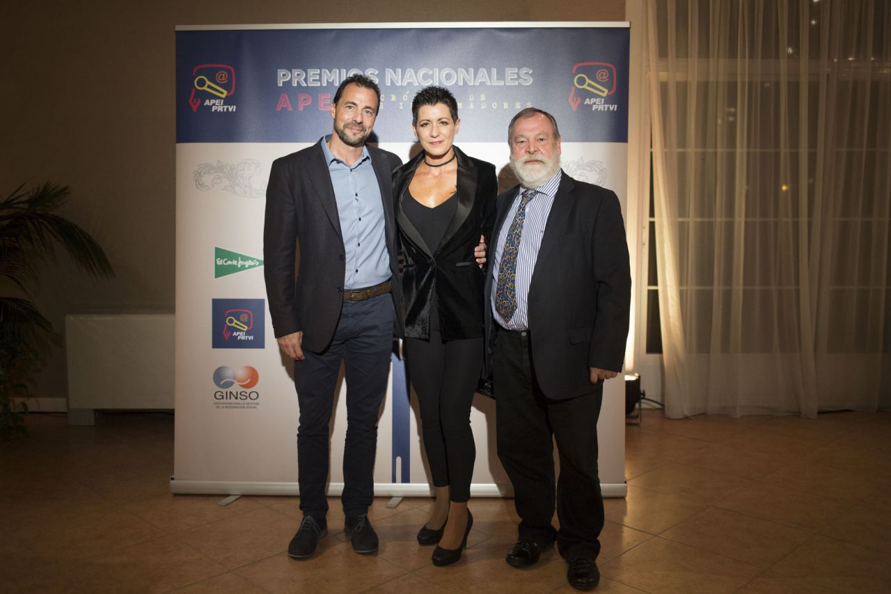 Juan Carlos López, Eva Rodríguez y Pepe Brías. 