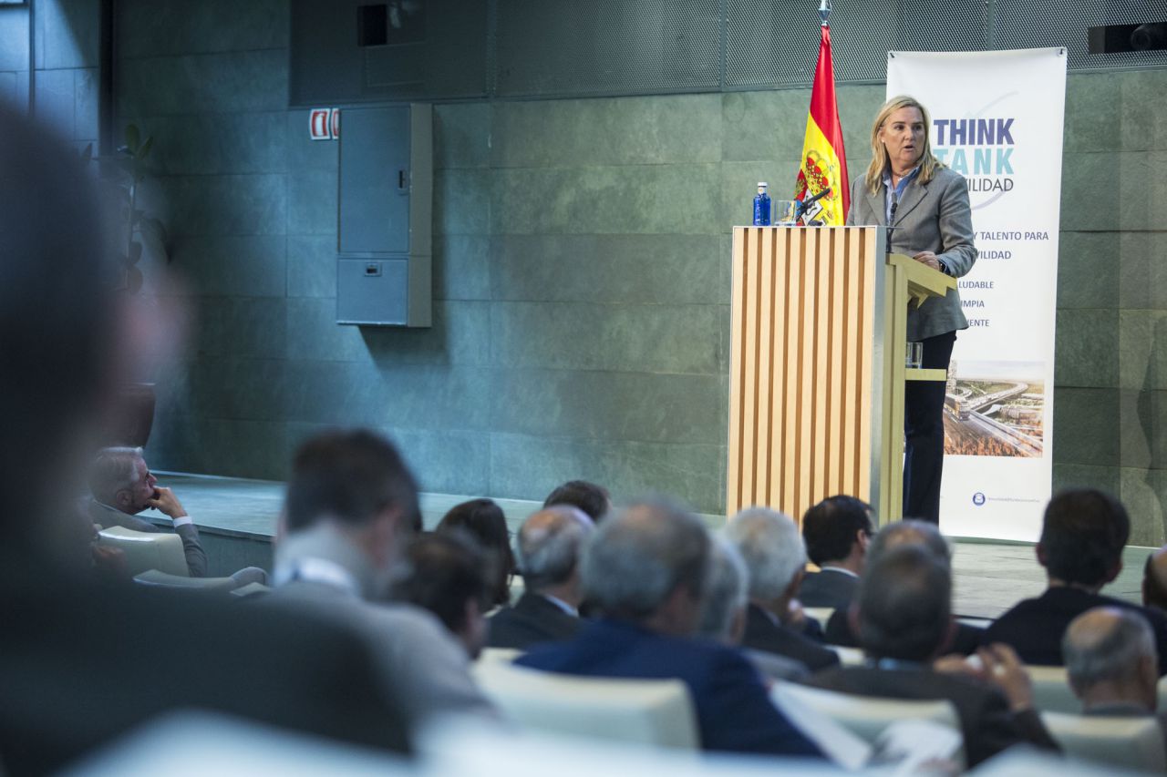 La consejera de Transportes, Vivienda e Infraestructura de la Comunidad de Madrid, Rosalía Gonzalo, en la clausura del foro.
