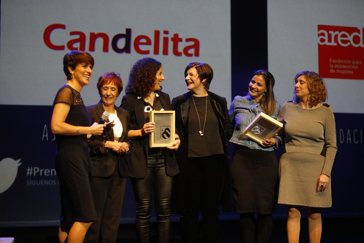 Representantes de la Asociación Candelita y la Fundación Red, mención especial por su colaboración con Clece en la reinserción laboral.