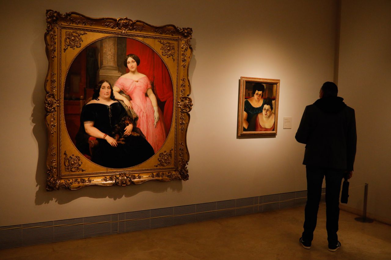 Magdalena Parrella Urbieta y su hija, Elisa Tapia y Parrella de Carlos Luis de Ribera y Fieve del Museo Nacional del Prado.