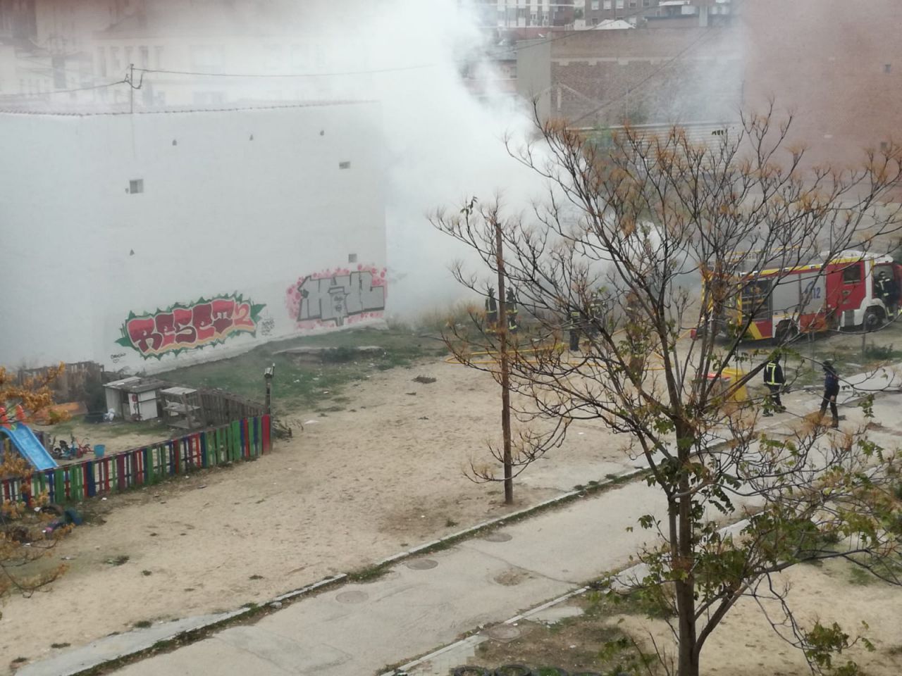 Un incendio fue 