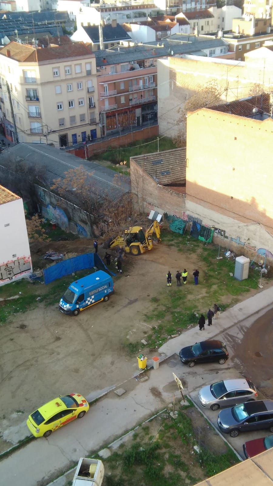 Desmantelamiento del 'asentamiento itinerante' de Tetuán.