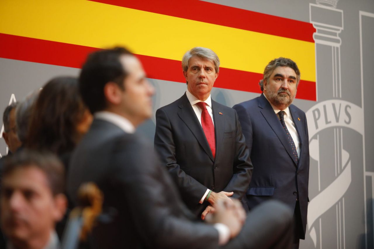 El presidente de la Comunidad de Madrid, Ángel Garrido, junto al Delegado del Gobierno en Madrid, José Manuel Rodríguez Uribes