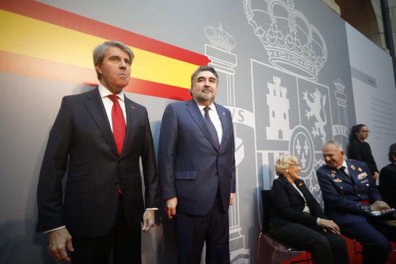 El presidente de la Comunidad de Madrid, Ángel Garrido, junto al Delegado del Gobierno en Madrid, José Manuel Rodríguez Uribes