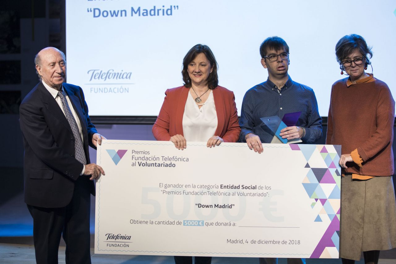 Fundación Síndrome de Down de Madrid, ganador en la categoría la Entidad Social.