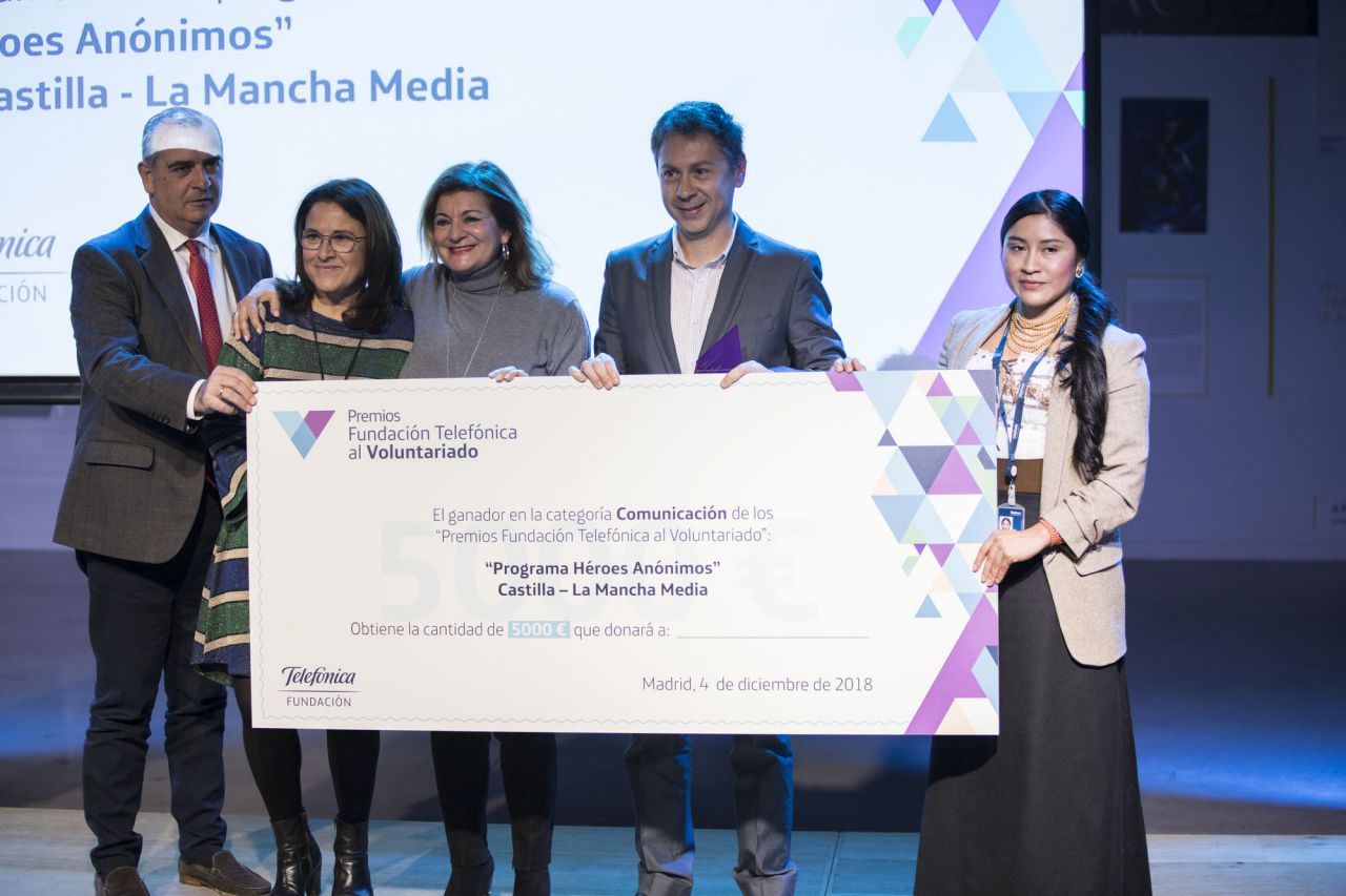 El programa 'Héroes anónimos',, ganador en la categoría de Comunicación.