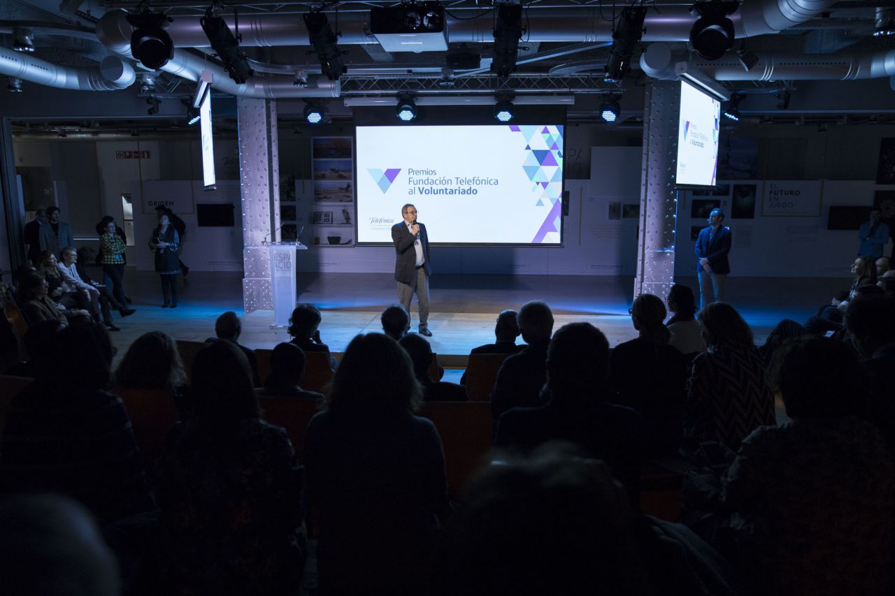César Alierta, presidente de Fundación Telefónica., en un momento del acto.