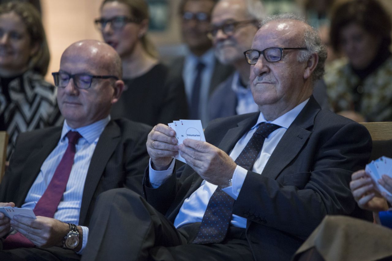 Vicente del Bosque,ex seleccionador nacional de fútbol de España, miembro del jurado.